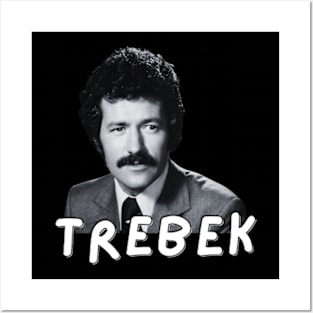 Alex Trebek art 90s style retro vintage 80s Posters and Art